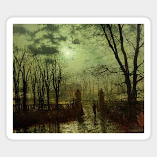 At The Park Gate by John Atkinson Grimshaw Magnet